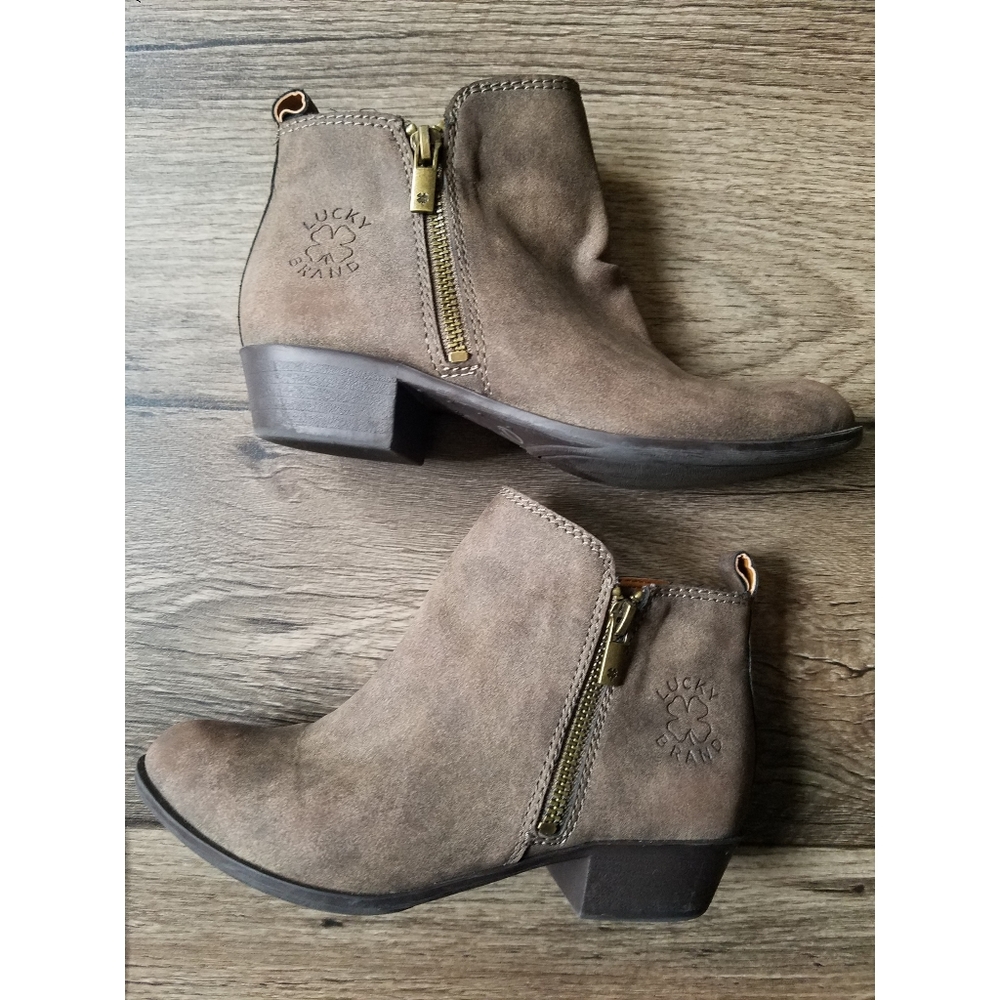 Lucky Brand Ankle Boots Brown 1M Size